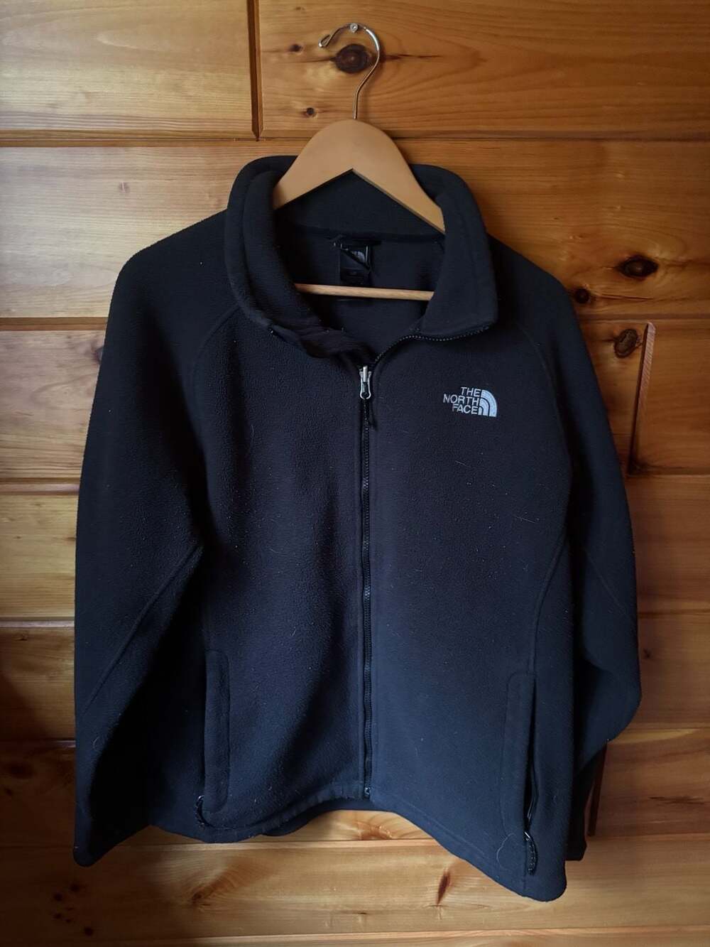The North Face Black Full Zip Fleece Jacket Size Large